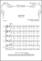 Agnus Dei TTBB choral sheet music cover